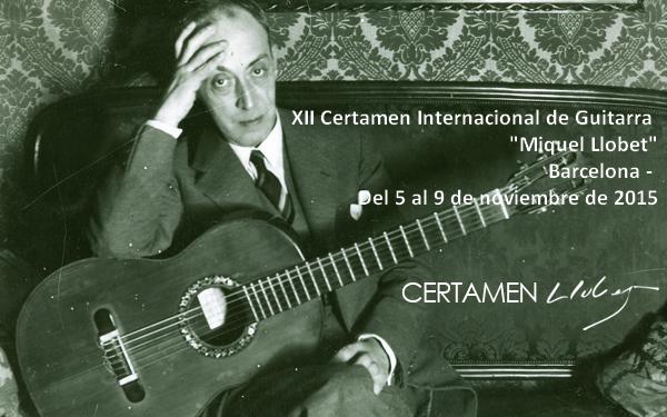 XII Certamen Internacional de Guitarra "Miquel Llobet". Barcelona