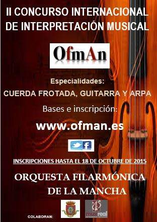 II CONCURSO INTERNACIONAL DE INTERPRETACIÓN MUSICAL "OFMAN"