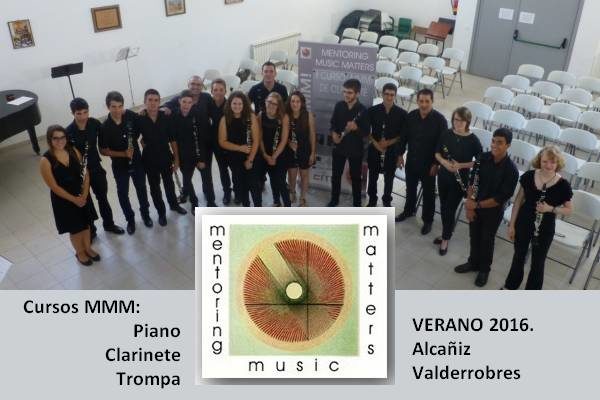 Cursos MMM! Piano, Clarinete, Trompa – VERANO 2016. Valderrobres