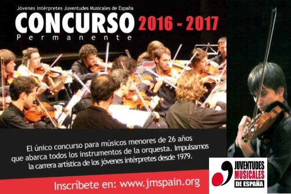 Convocatorias 2016 - 2017 de Juventudes Musicales
