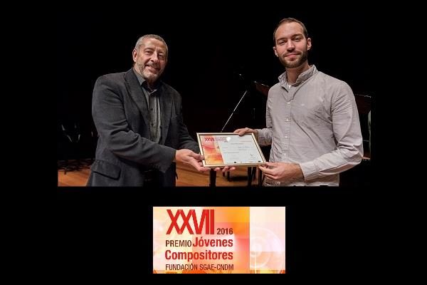 Abel Paúl gana el Premio Jóvenes Compositores 2016 SGAE-CNDM